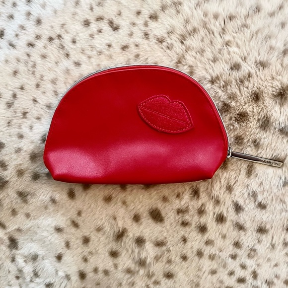 đź’‹NWOT LancĂ´me Red Makeup Bag with Lipsđź’‹ - Picture 2 of 9